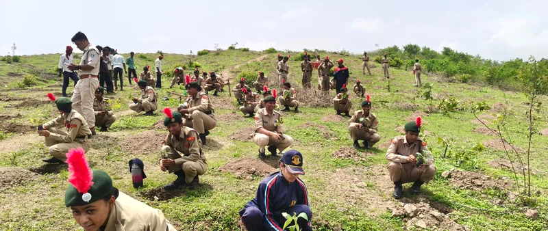 एनसीसी की अनूठी पहल: पुनीत सागर अभियान के तहत जागरूकता, वन विभाग के सहयोग से 600 पौधों का रोपण