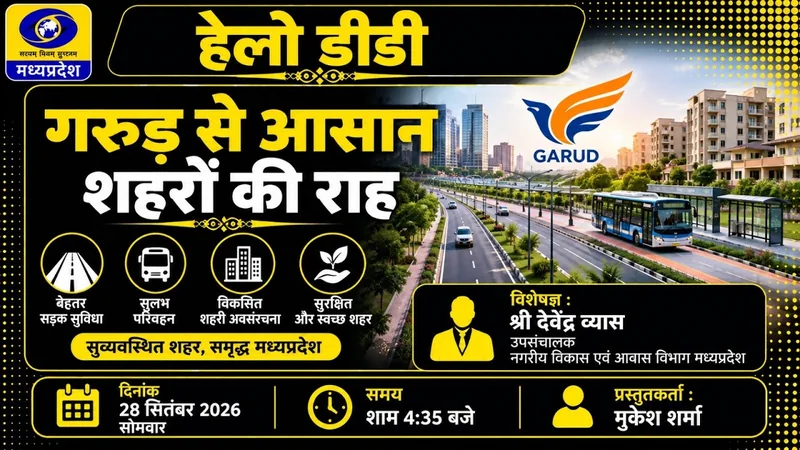 हैलो डीडी | गरुड़ से आसमान, शहरों की राह | सुव्यवस्थित शहर, समृद्ध मध्यप्रदेश